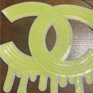 CHANEL Vibrant Yellow Sequin Emblem